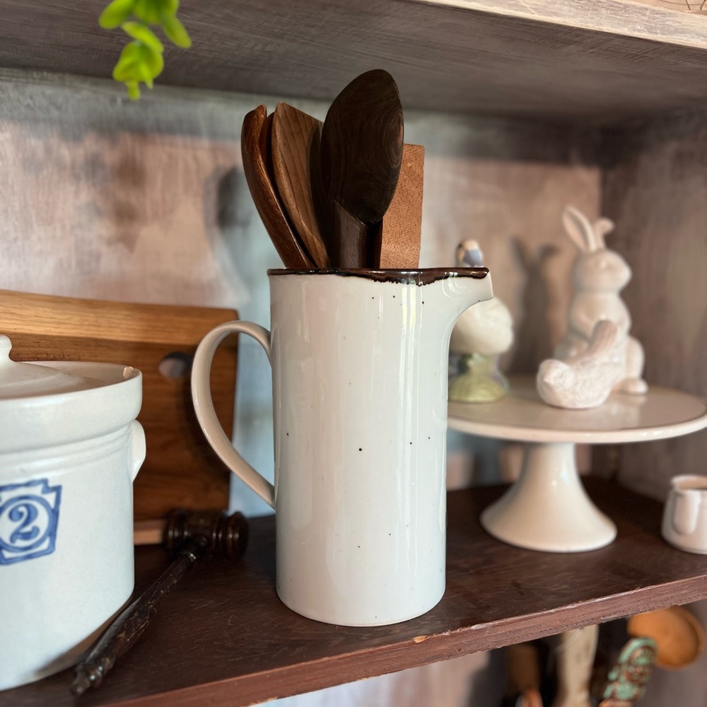 Earthstone White Pitcher